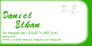 daniel elkan business card